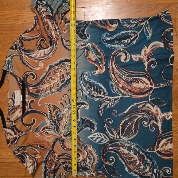 ALFRED DUNNER BRAND WOMENS PLUS BEAUTIFUL EMBELLISHED GREEN PULLOVER TOP SIZE 1X - Picture 11 of 16